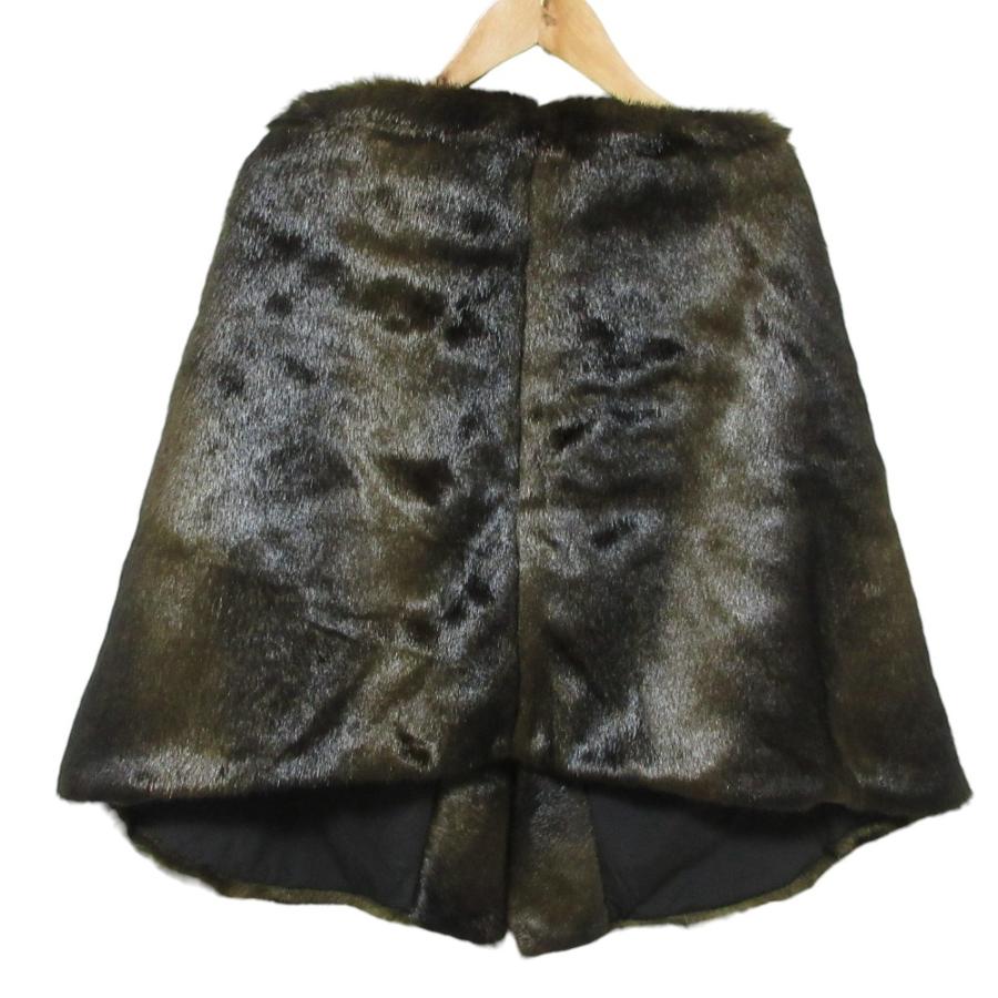 美品 23AW JENNE ジェンヌ フェイクミンク中綿ケープ エコファー