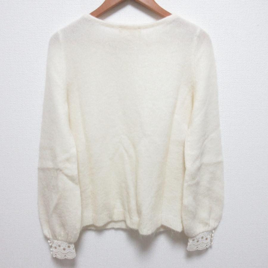 LA MAILLE SEZANE ラマイユ セザンヌ レース モヘア ニット セーター