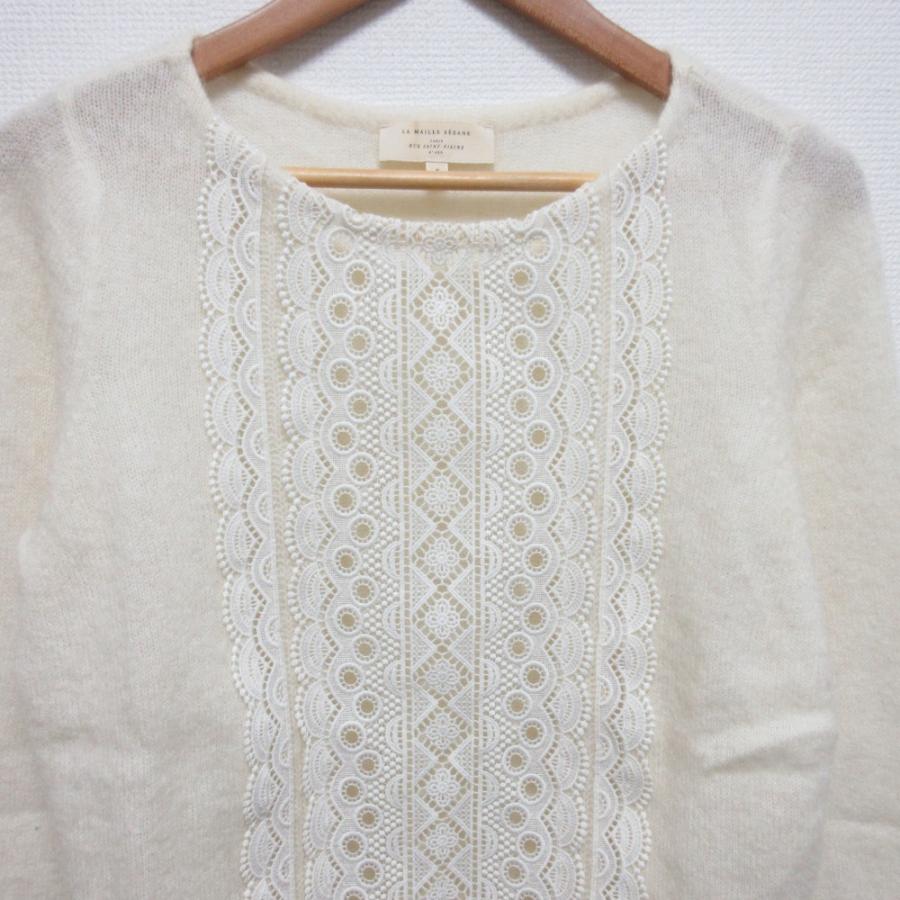 LA MAILLE SEZANE ラマイユ セザンヌ レース モヘア ニット セーター