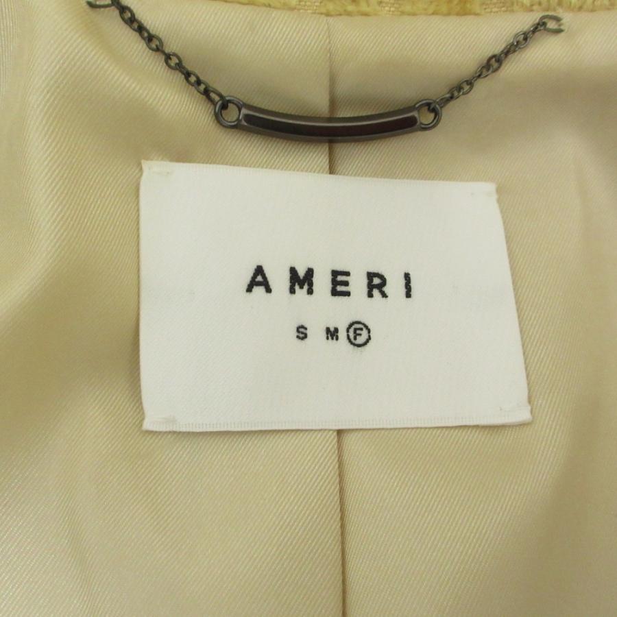 美品 23AW AMERI アメリ ジャガード ジャケット スカート セットアップ 01320690750/01320990970 F S イエロー レディース 古着 中古_2