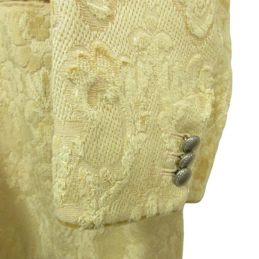 美品 23AW AMERI アメリ ジャガード ジャケット スカート セットアップ 01320690750/01320990970 F S イエロー レディース 古着 中古_4
