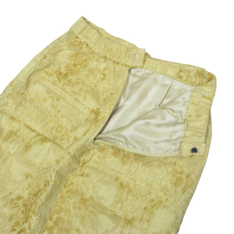 美品 23AW AMERI アメリ ジャガード ジャケット スカート セットアップ 01320690750/01320990970 F S イエロー レディース 古着 中古_7