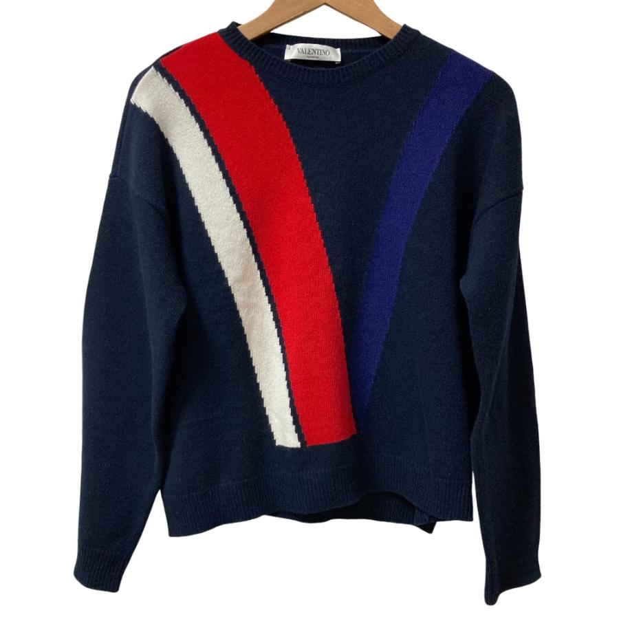 VALENTINO ウールカシミヤ Vロゴ アンサンブル ニット カーディガン