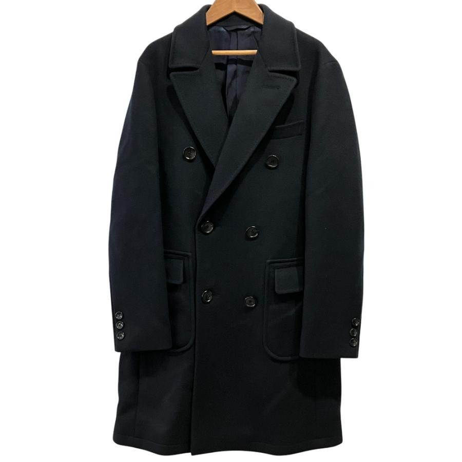 BARNEYS NEW YORK ネイビーロングコート カシミヤ チェスターコート（2244823）｜BARNEYS NEW YORK(バーニーズ