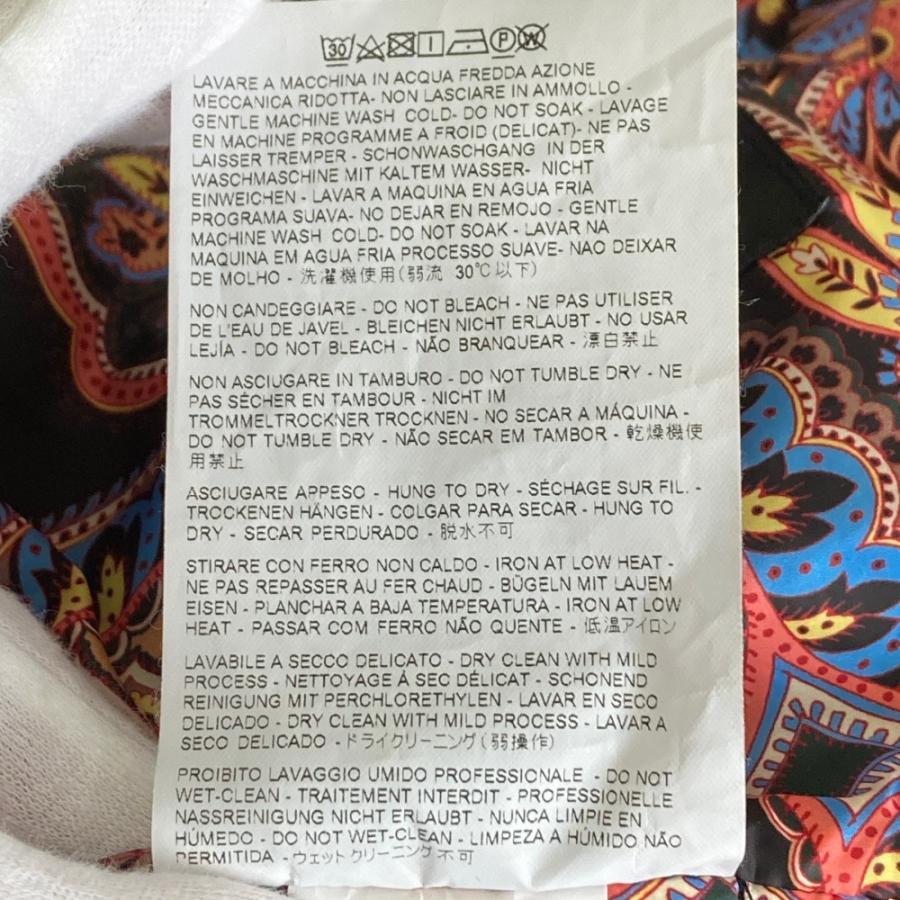 ETRO（エトロ） 美品 裏地ペイズリー柄 スタンドカラー ベロア ダウン 