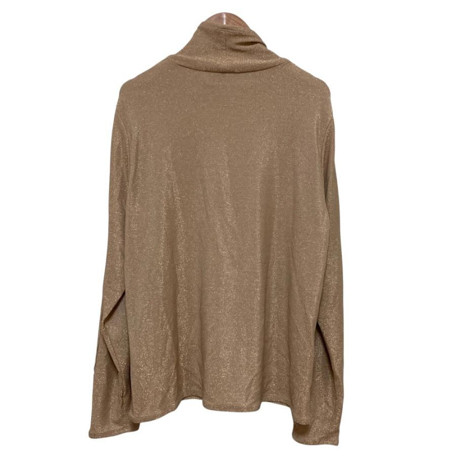Leilian（レリアン） 美品 ハイネック ラメニット カットソー 大きい 