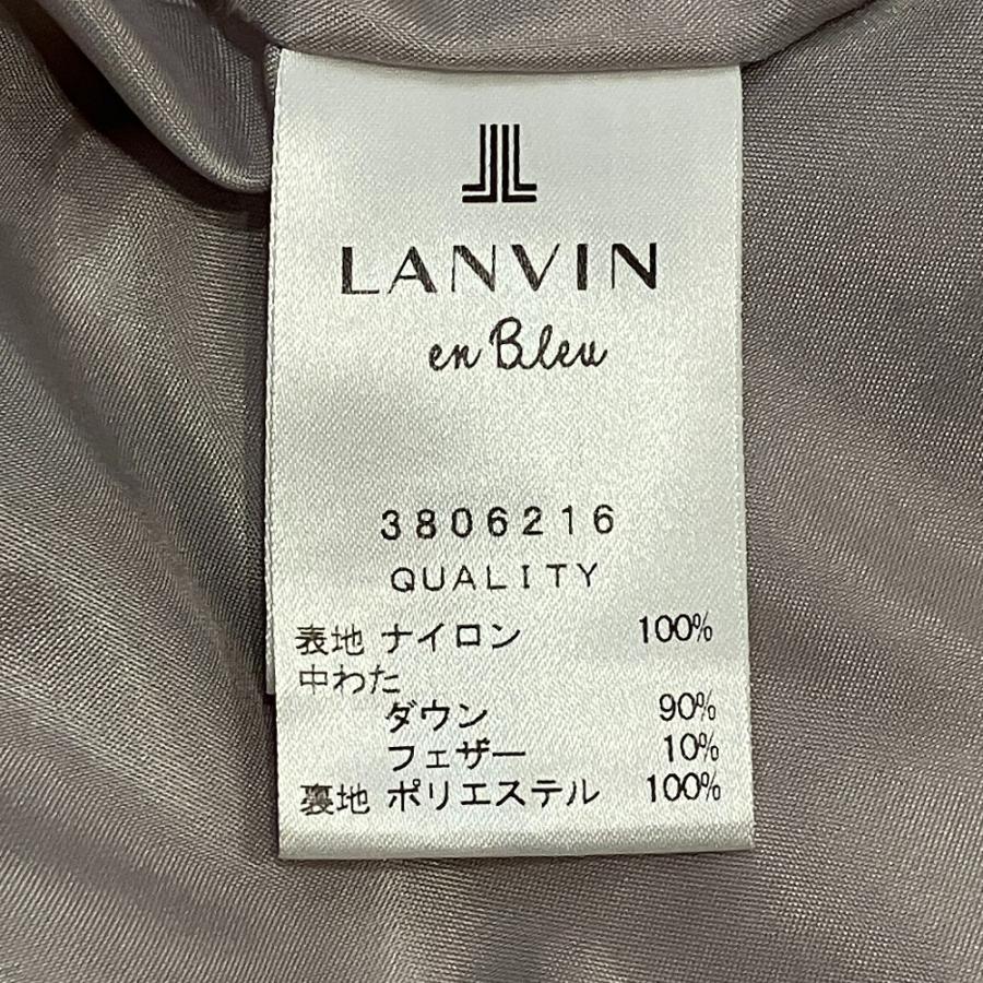 LANVIN ピンク ダウンジャケット サイズ38 LANVIN en Bleu ランバンオンブルー フリル ダウンジャケット 3806216