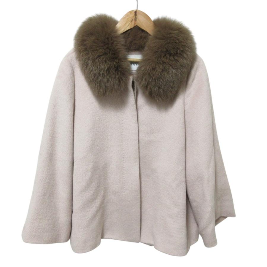 ANAYI（アナイ） 美品 フォックスファー付き アルパカ ウール ショート