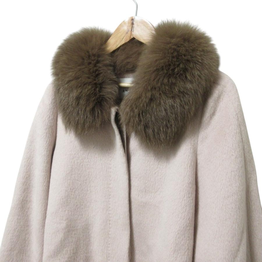 ANAYI（アナイ） 美品 フォックスファー付き アルパカ ウール ショート