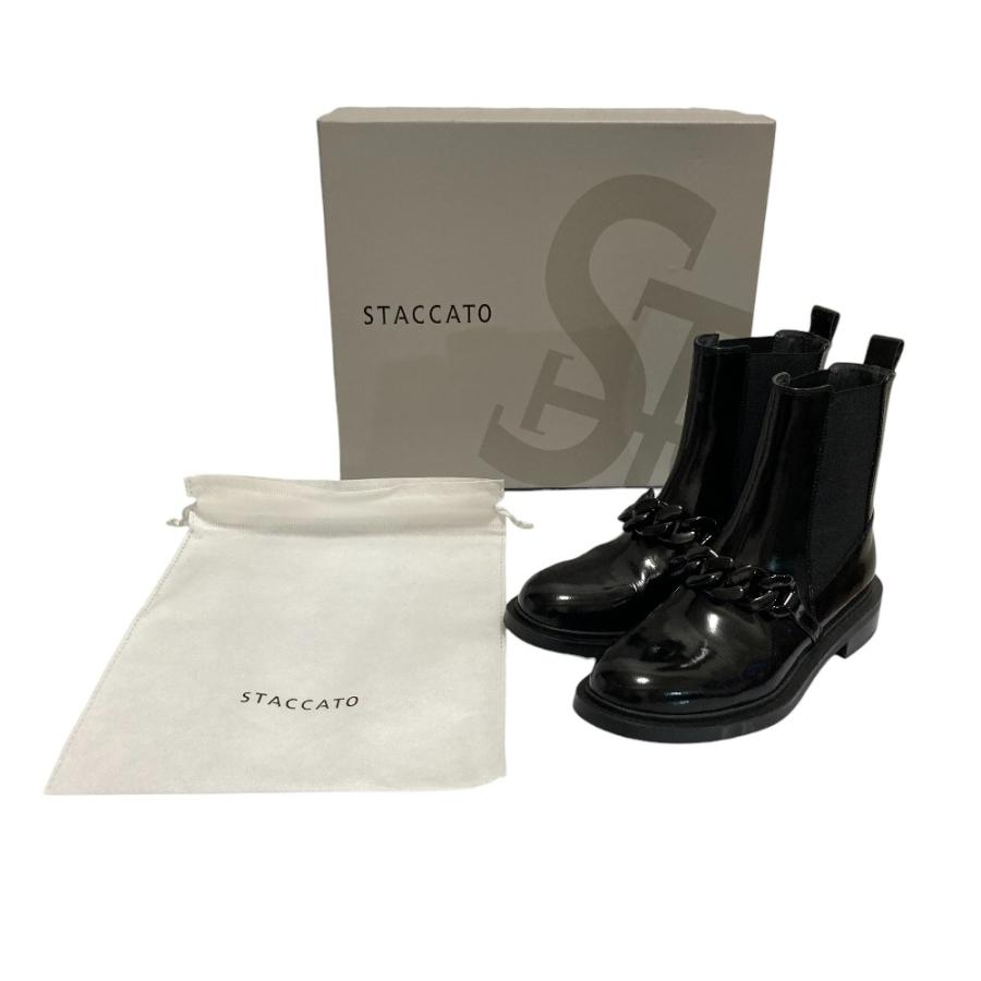 美品 STACCATO スタッカート クラシック チェーン モードブーツ 