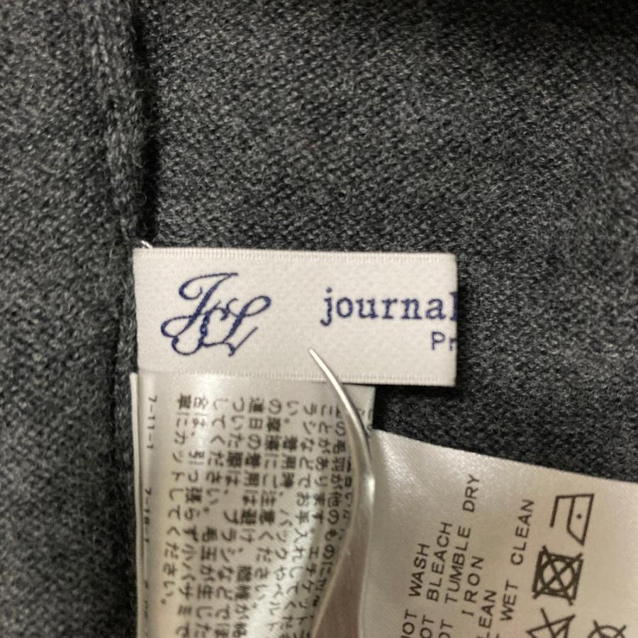 美品 23AW journal standard luxe ジャーナルスタンダード ラックス メリノムジクルーネックカーディガン グレー レディース 古着 中古 USED JOURNAL STANDARD LUXE（ジャーナルスタンダード ラックス） 美品 23AW