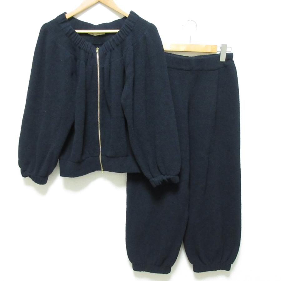 Curensology ブークレニットジップカーディガン美品 Curensology（カレンソロジー） 美品 ブークレ ジップニット