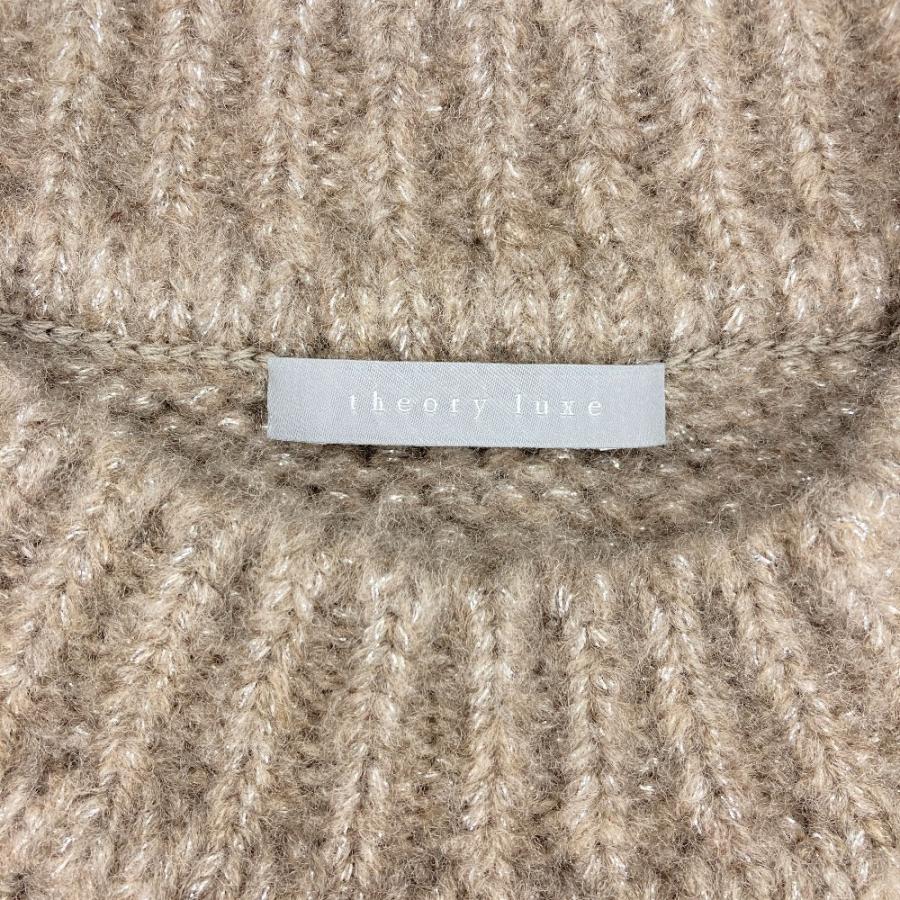 美品 25AW Theory luxe セオリーリュクス EDWARDS LEONE SWEATER ラメニットベスト サイズ38 ブラウン レディース 古着 中古 USED theory luxe（セオリーリュクス） 美品 25AW Theory luxe EDWARDS
