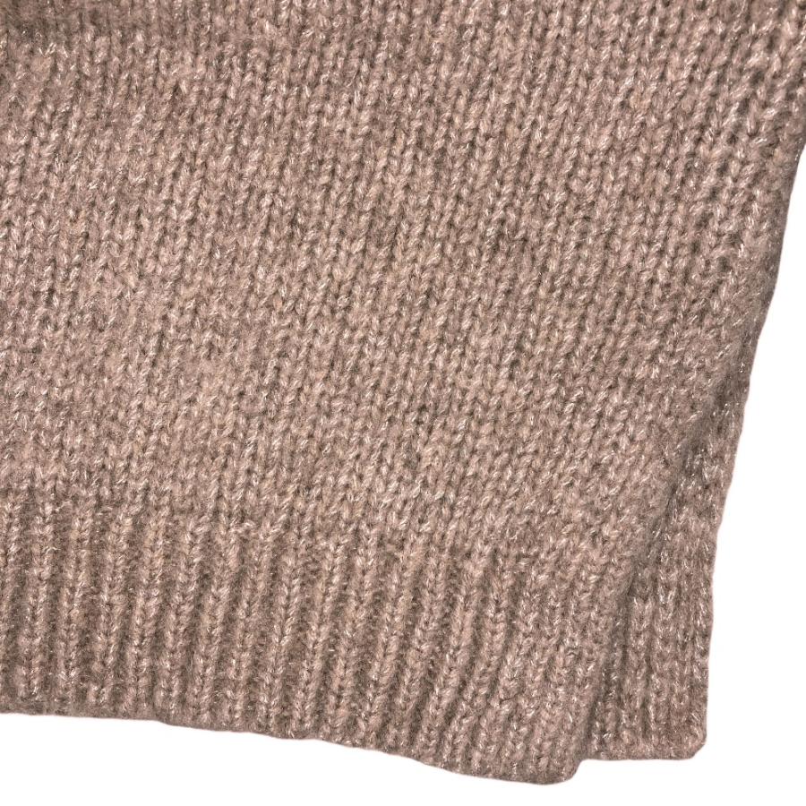 美品 25AW Theory luxe セオリーリュクス EDWARDS LEONE SWEATER ラメニットベスト サイズ38 ブラウン レディース 古着 中古 USED theory luxe（セオリーリュクス） 美品 25AW Theory luxe EDWARDS