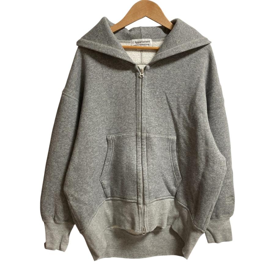 アパルトモン　アメリカーナ　WIDEジップフーディ　美品 AMERICANA（アメリカーナ） 良品 アパルトモン 別注 WIDE FULLZIP