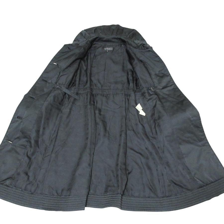 EPOCA（エポカ） 美品 フォックスファー ロングコート 40 ブラック 