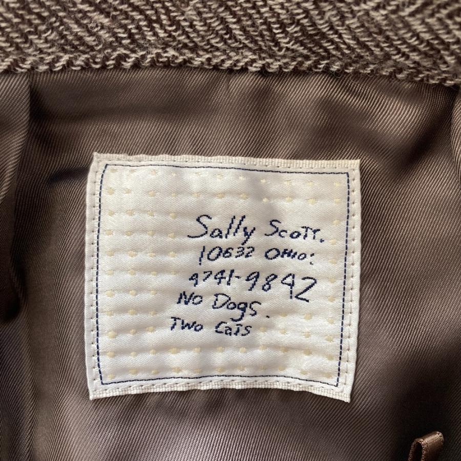 Sally Scott サリースコット 総刺繍 総柄 スカート R369 Sally Scott（サリースコット） 美品 刺繍 ウール スカート 9 グレー