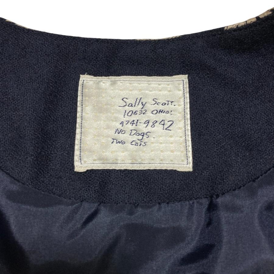 Sally Scott（サリースコット） 良品 刺繍 ウール ノーカラー
