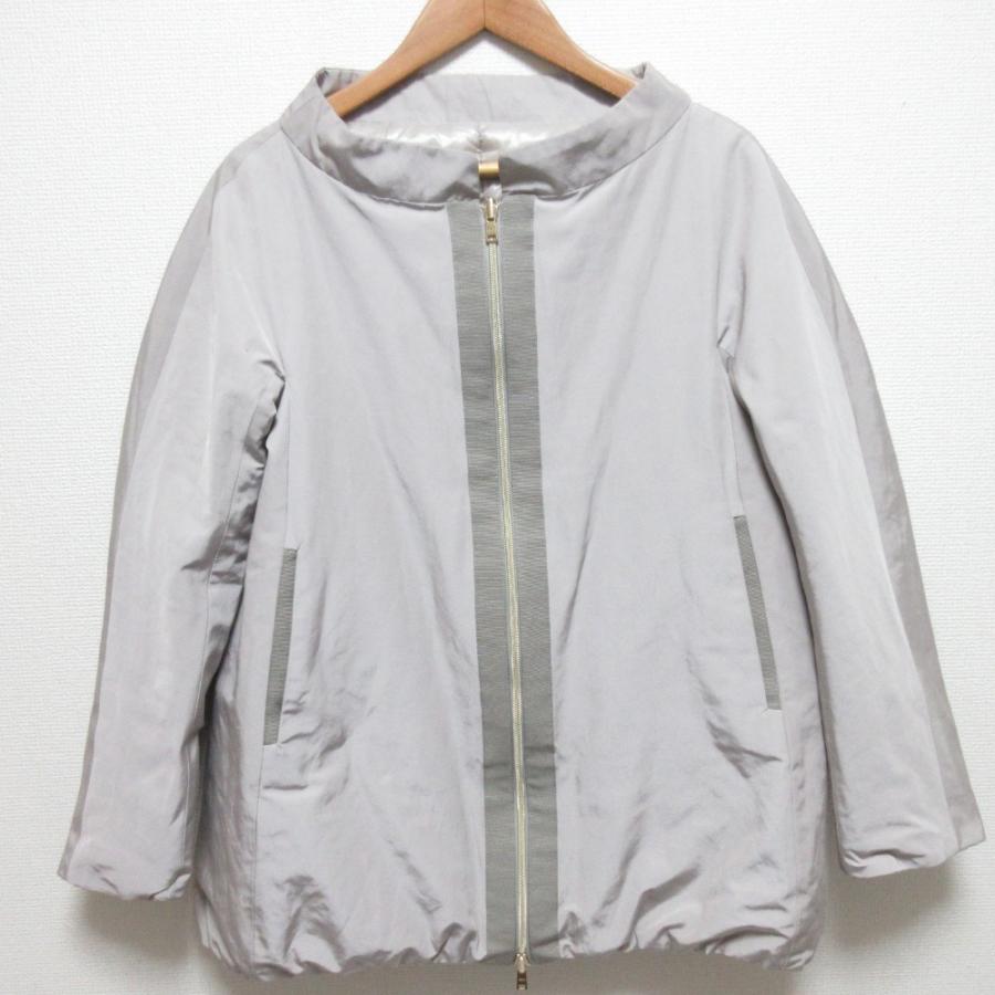 HERNO（ヘルノ） 良品 リバーシブル ノーカラー ダウンジャケット