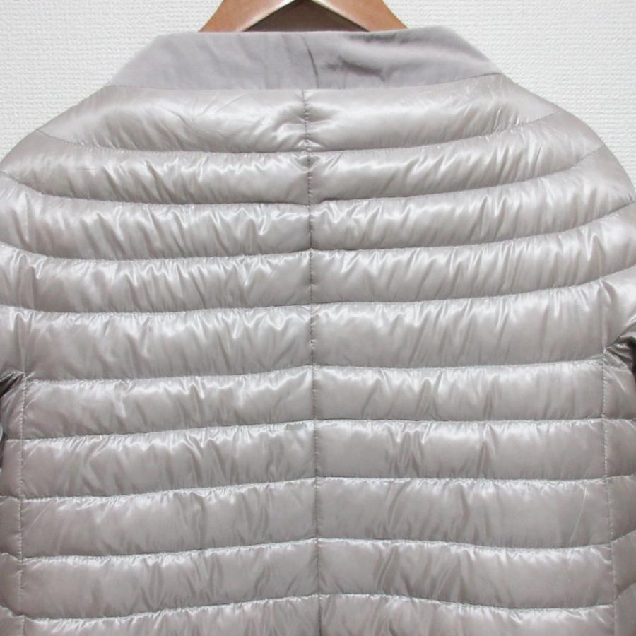HERNO（ヘルノ） 良品 リバーシブル ノーカラー ダウンジャケット