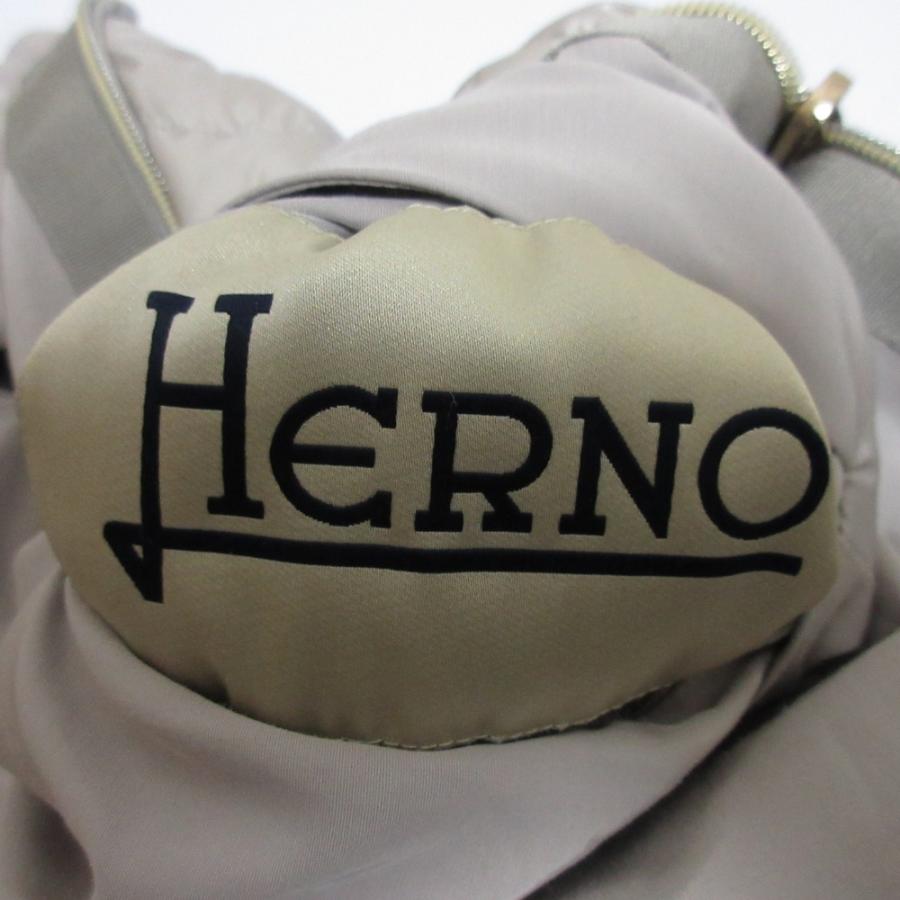 HERNO（ヘルノ） 良品 リバーシブル ノーカラー ダウンジャケット