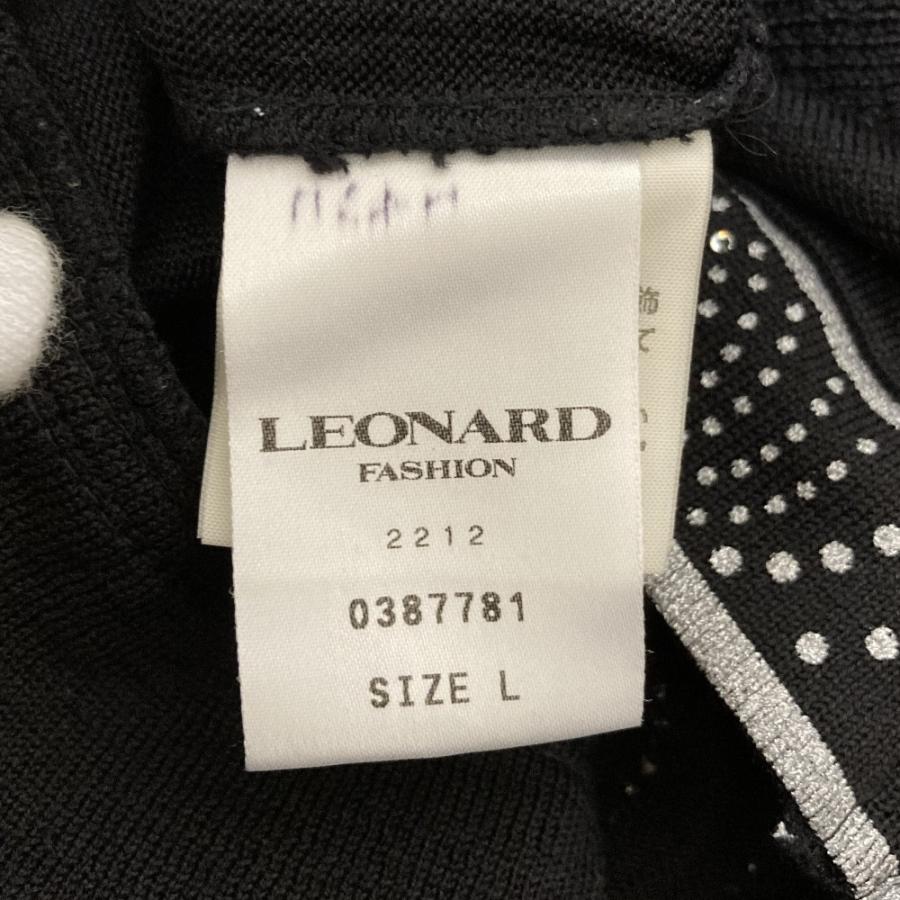 LEONARD FASHION 美品 レオナールファッション ラインストーン オフ