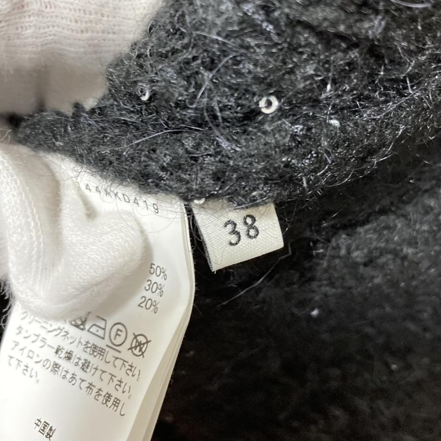 美品 DEPAREILLE デパリエ モヘヤブレンド Vネック スパンコール