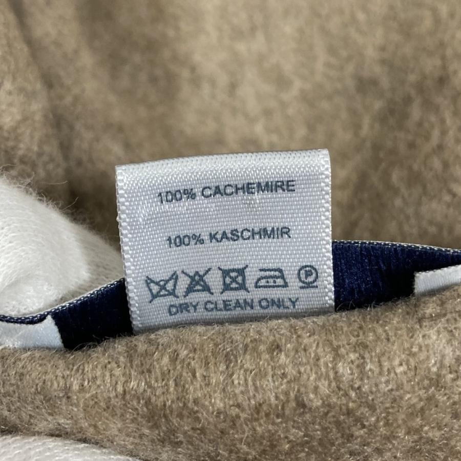 美品 Johnstons of Elgin ジョンストンズオブエルガン カシミヤ100％ フリンジ 大判マフラー ショール ブラウン レディース 古着 中古 USED Johnstons of Elgin（ジョンストンズ オブ エルガン） ジョンストンズ