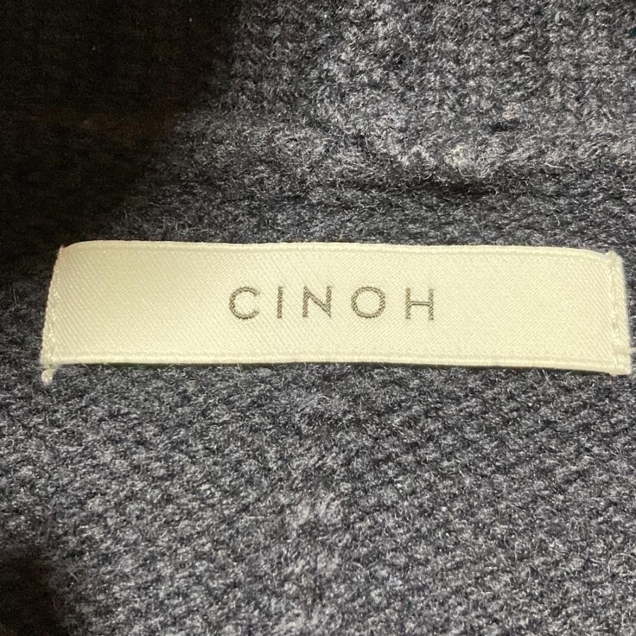 良品 CINOH チノ ウール ハイネック ニットセーター 18WKN500 サイズ38 ネイビー レディース 古着 中古 USED CINOH（チノ） 良品 ウール ハイネック ニットセーター 18WKN500