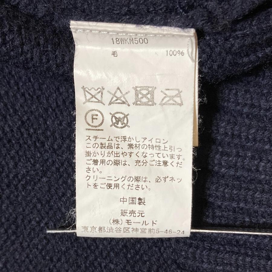 良品 CINOH チノ ウール ハイネック ニットセーター 18WKN500 サイズ38 ネイビー レディース 古着 中古 USED CINOH（チノ） 良品 ウール ハイネック ニットセーター 18WKN500
