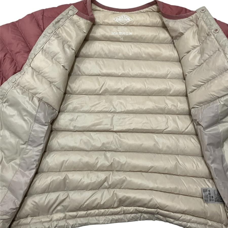 Danton（ダントン） 良品 ノーカラー ライトダウンジャケット 36