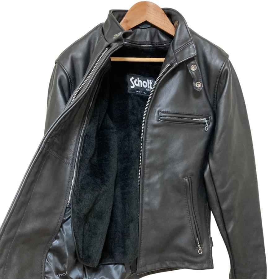 SCHOTT（ショット） 良品 641 ライナーボア付き レザーシングル