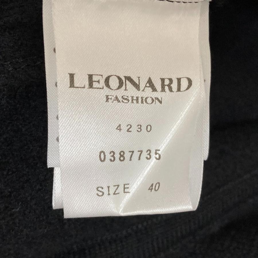 LEONARD FASHION 美品 レオナール フォックスファー ウールコート