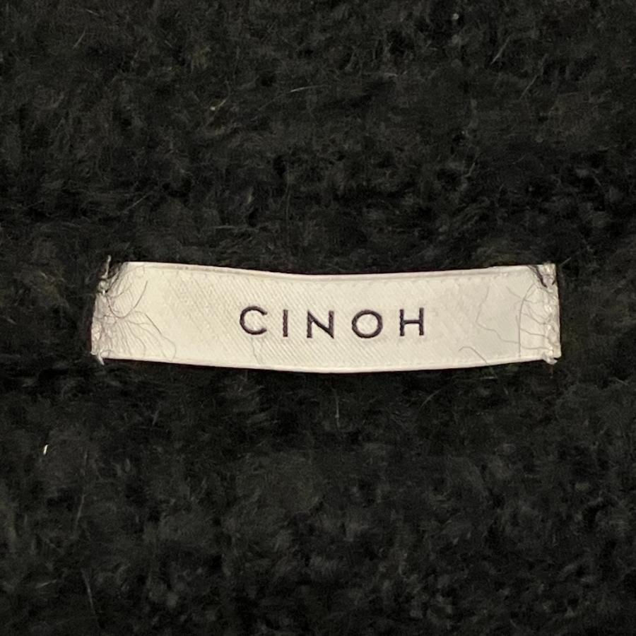 良品 CINOH チノ アルパカニット セーター 22WKN509 サイズ38 ブラック レディース 古着 中古 USED CINOH - CINOH チノ アルパカニットセーター 22WKN509 ブラック 38の