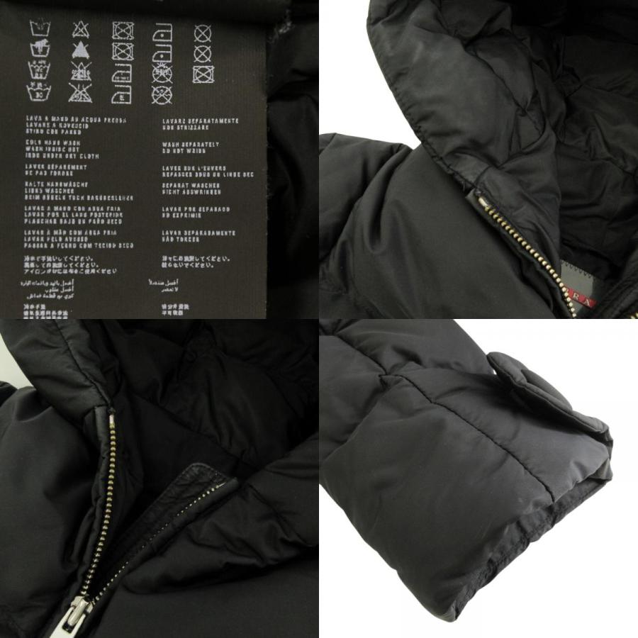 良品 PRADA SPORT プラダスポーツ トライアングルロゴプレート フード