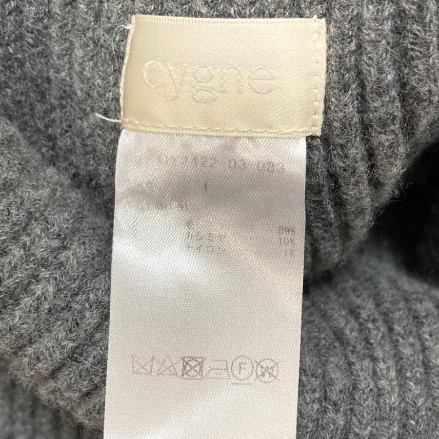 美品 cygne シーニュ charre タートルネック ノースリーブボタンダウン 