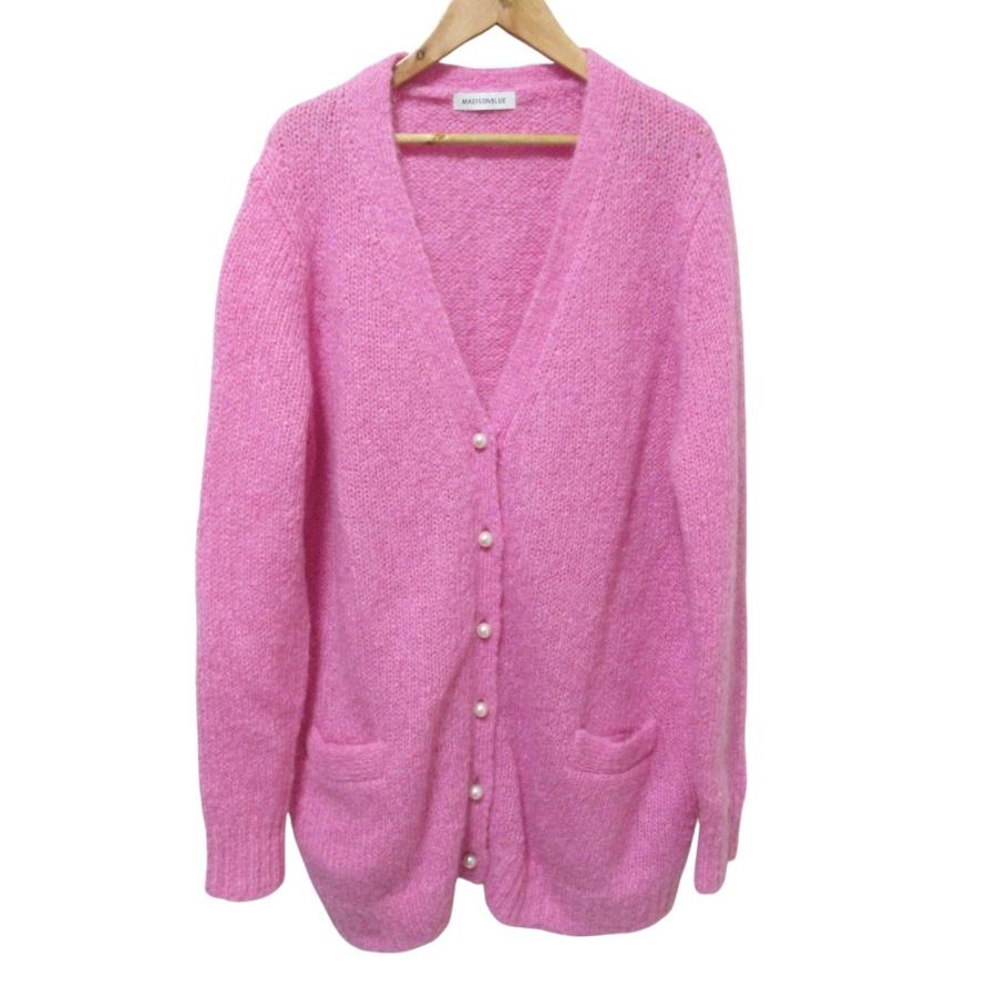 美品 MADISONBLUE マディソンブルー LOOSE BIG V CD MOHAIR オーバー 