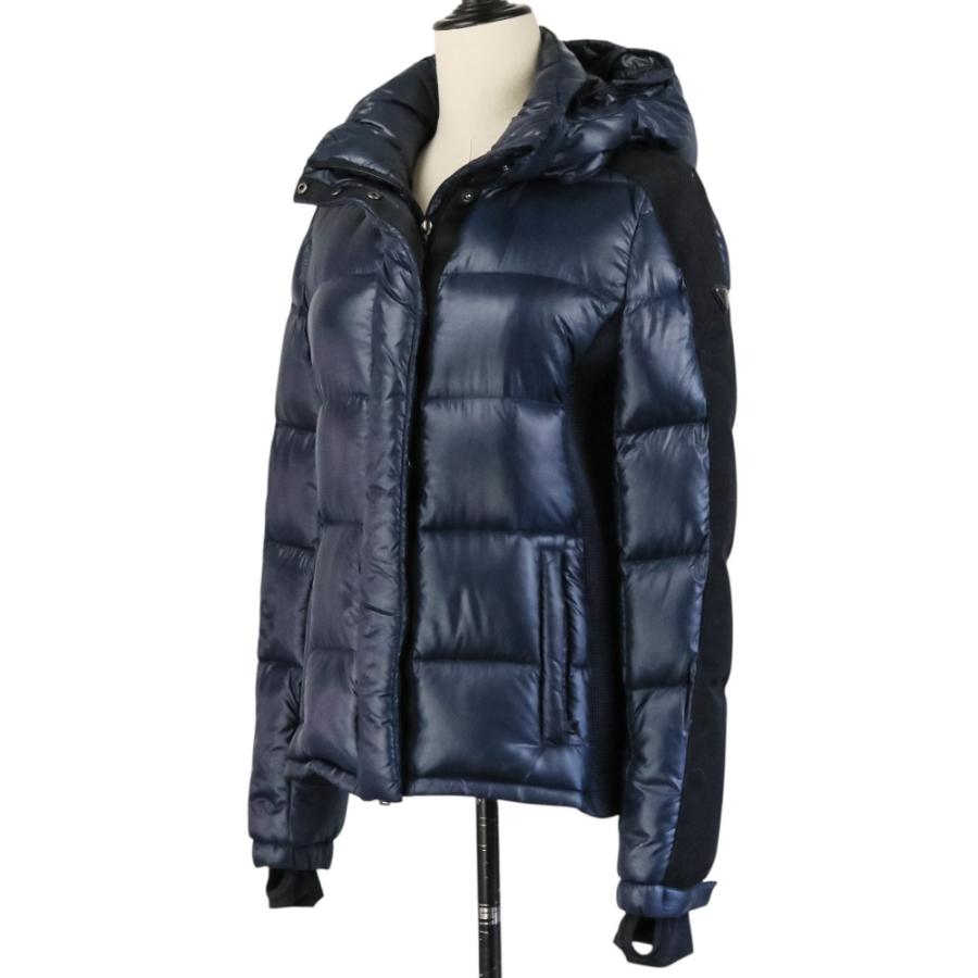 良品 PRADA SPORT プラダスポーツ ダウンジャケット 44 ネイビー