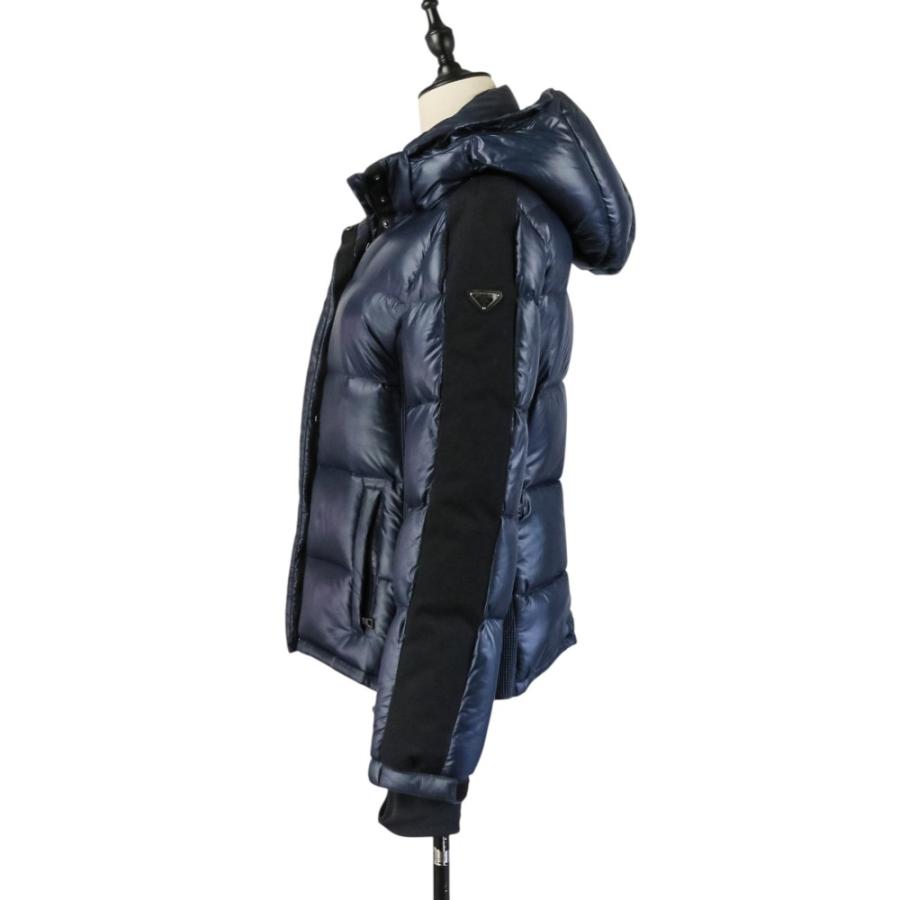 良品 PRADA SPORT プラダスポーツ ダウンジャケット 44 ネイビー