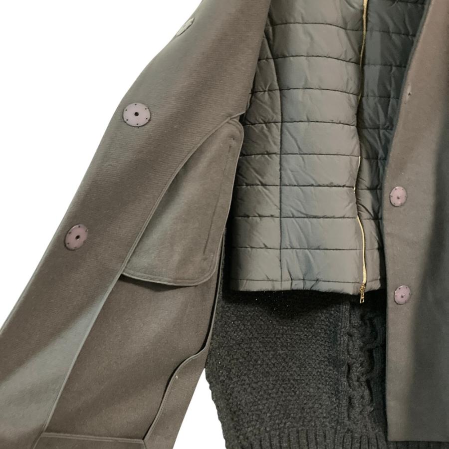 HERNO（ヘルノ） 美品 レイヤード ロングダウンベスト サイズ44 グレー 
