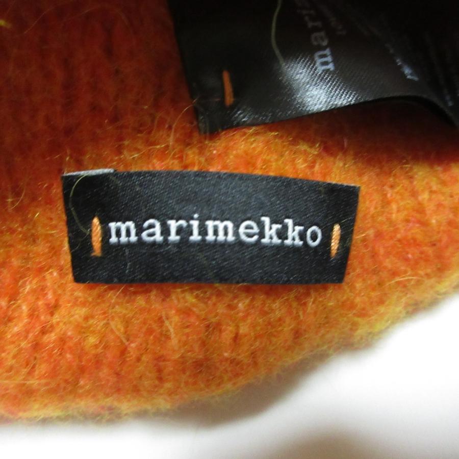 マリメッコ　ニット帽　オレンジ marimekko（マリメッコ） 美品 LOVISE SOLID アルパカブレンド ニット