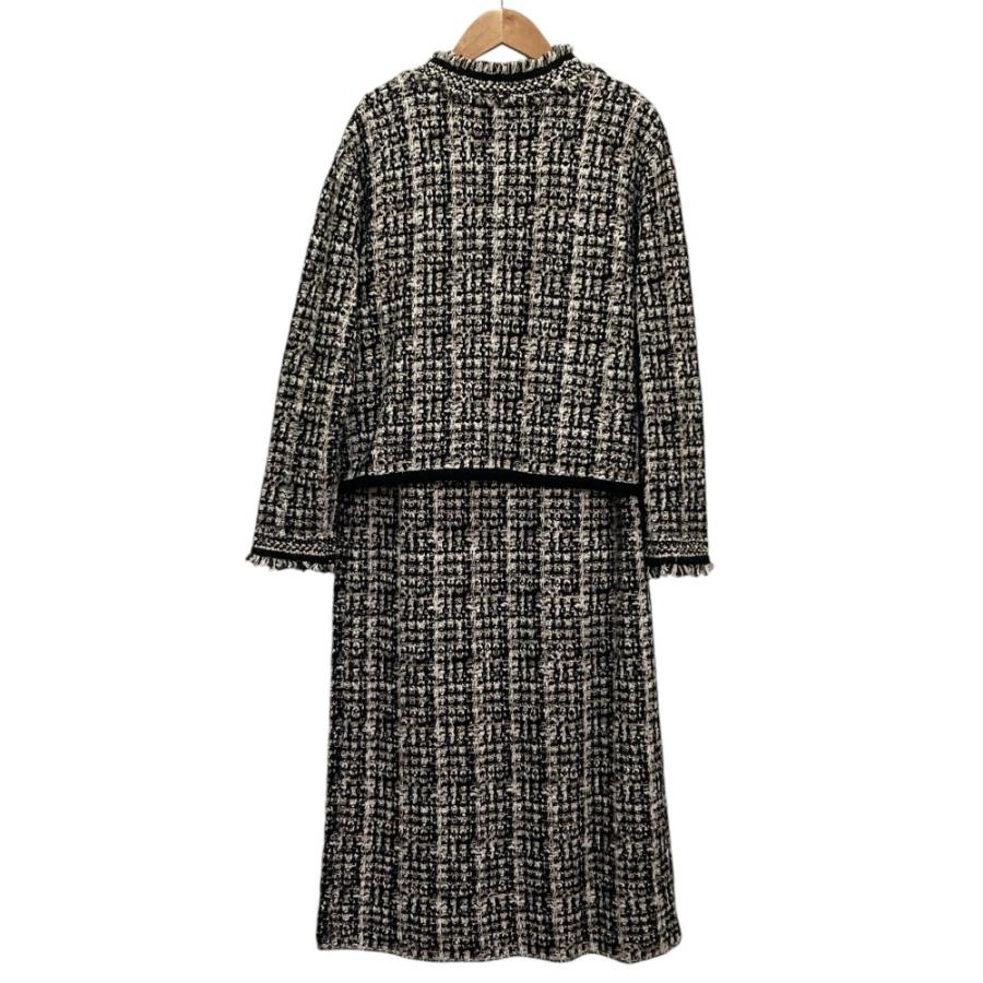 美品 DoCLASSE ドゥクラッセ ツイードニットジャケット ワンピース