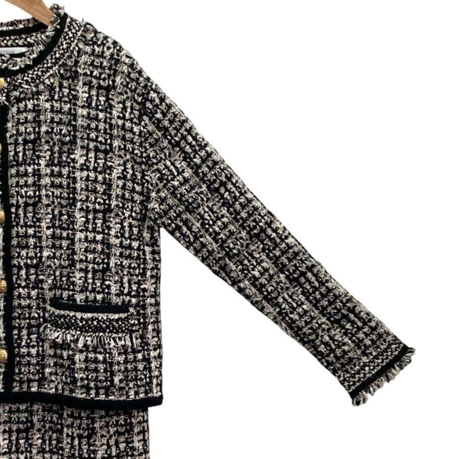 美品 DoCLASSE ドゥクラッセ ツイードニットジャケット ワンピース