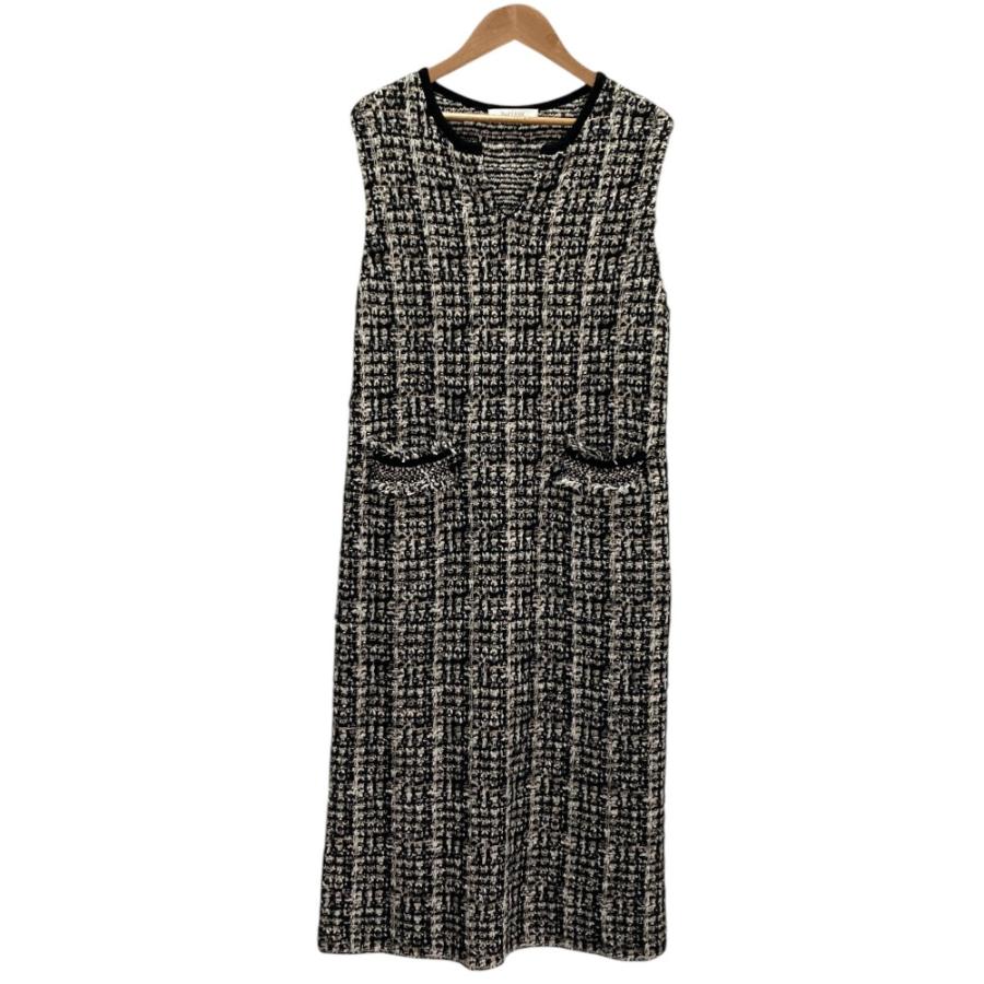 DoCLASSE - 新品 DoCLASSE イタリアンツイード・ジレ ドゥクラッセ 美品 DoCLASSE ドゥクラッセ ツイードニットジャケット ワンピース