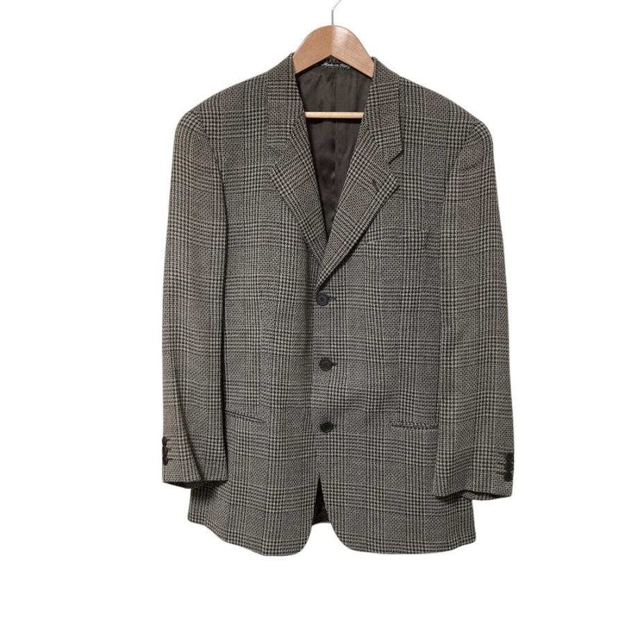 GIORGIO ARMANI 美品 ジョルジオアルマーニ チェック柄 テーラード 