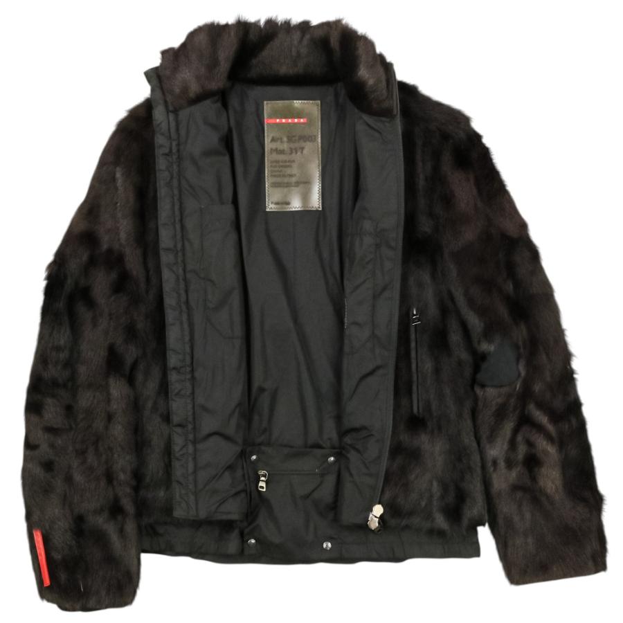 PRADA SPORT プラダスポーツ キッドファー ジップアップブルゾン