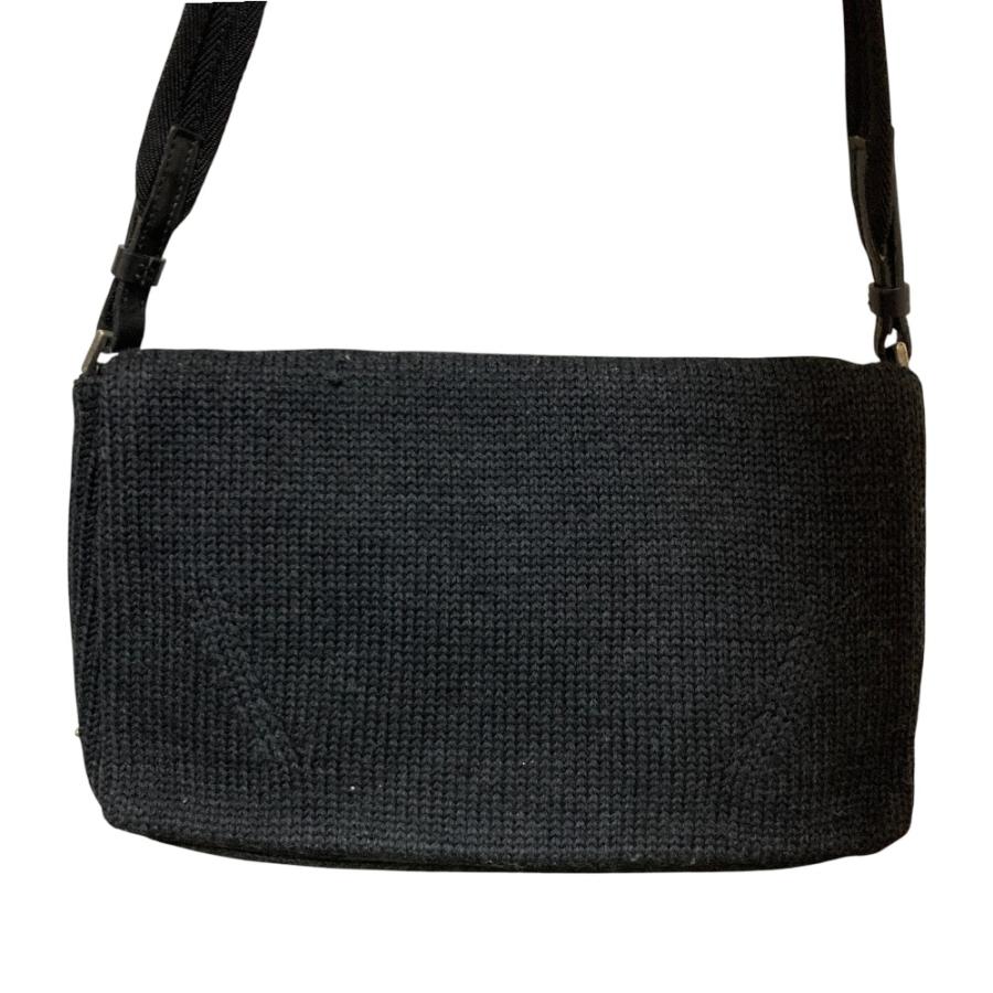 良品 PRADA プラダ ウールニット ショルダーバッグ B9442 ブラック レディース 古着 中古 USED PRADA（プラダ） 良品 ウールニット ショルダーバッグ B9442 ブラック