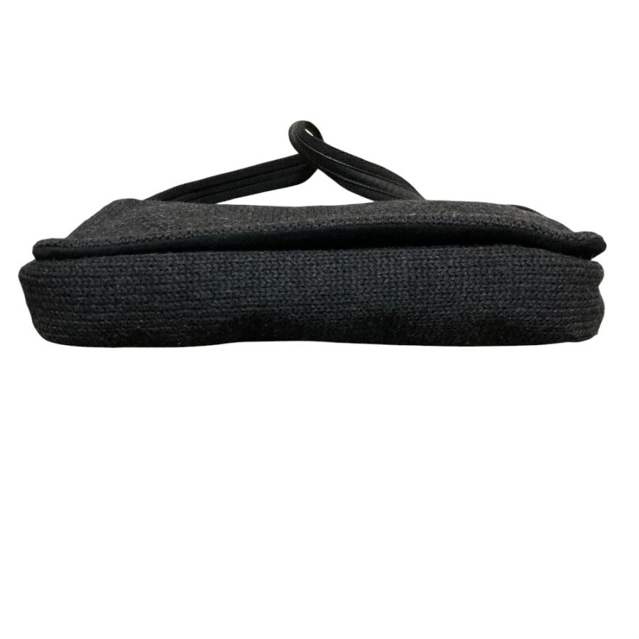 PRADA（プラダ） 良品 ウールニット ショルダーバッグ B9442 ブラック