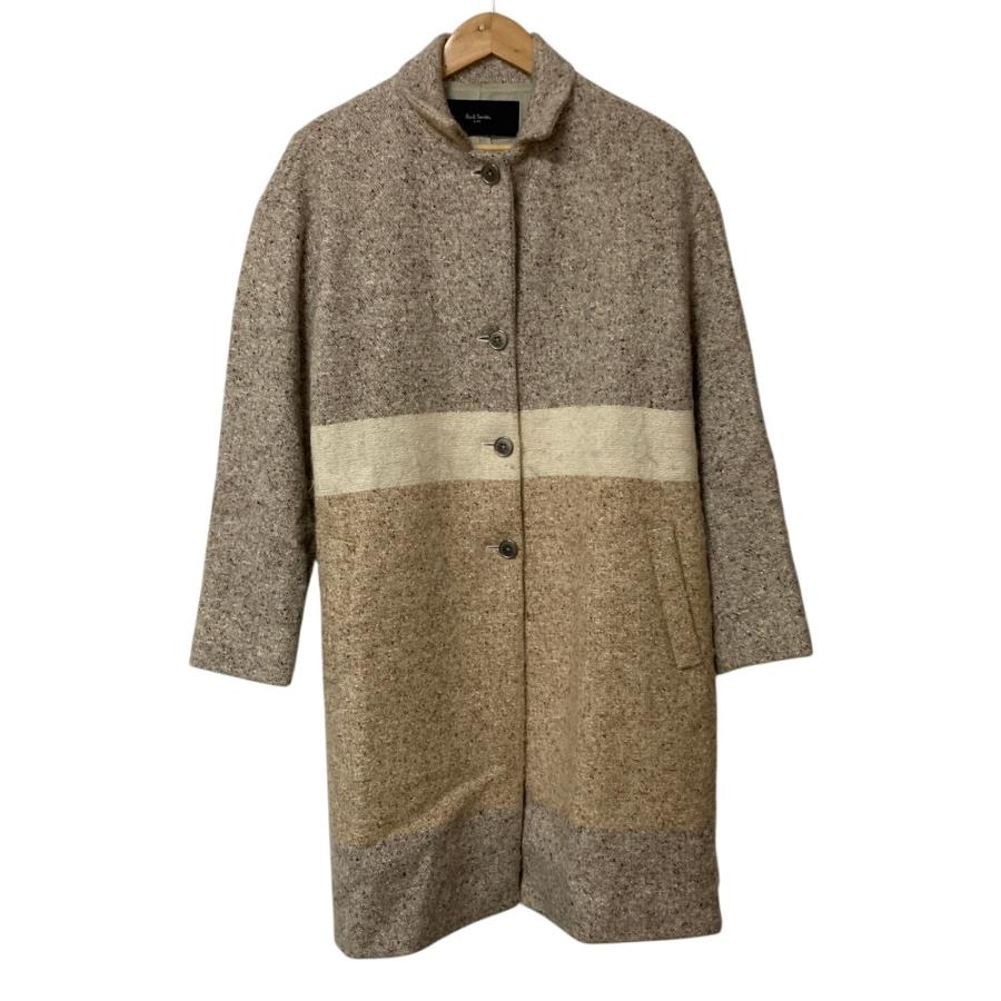 Paul Smith ベージュ ステンカラーコート (中綿インナーは未使用品) Paul Smith BLACK（ポールスミス ブラック） MOON社生地 モヘヤ