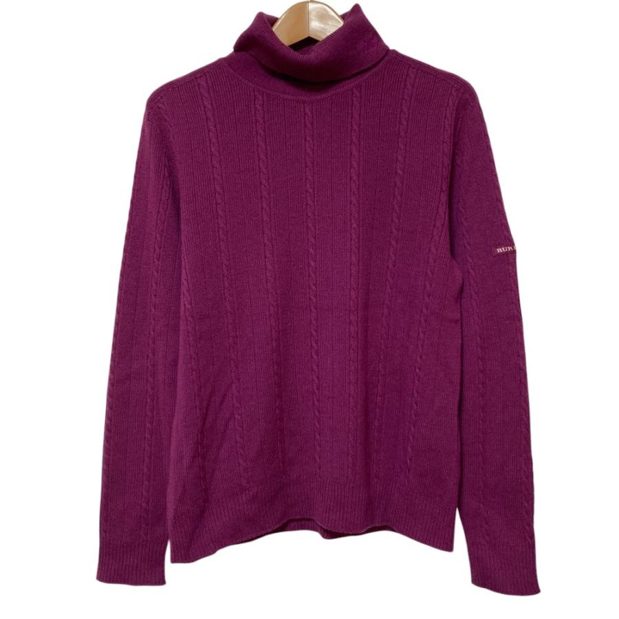 Burberry Blue Label ケーブルニットベスト タートルネック美品